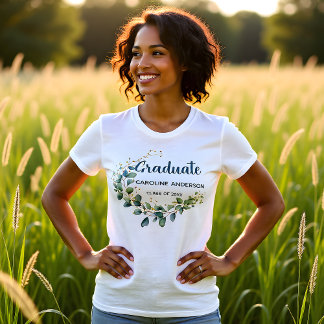 Eucalyptus Gold Celebrate Graduate T Shirt