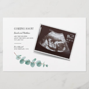 Eucalyptus Gravid Baby Reveal Brevpapper