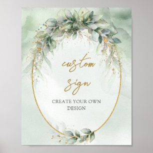 Eucalyptus greenery-Anpassningsbar - symbol Poster