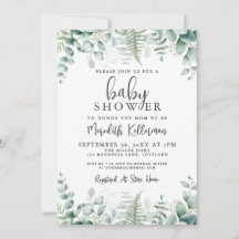Eucalyptus Greenery Baby Shower