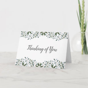 Eucalyptus Greenery Blommigt Kort