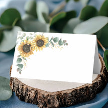 Eucalyptus Greenery Blommigt Solros Bröllop