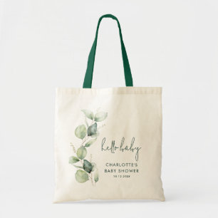 Eucalyptus Greenery Botanical Baby Shower Swag Tygkasse