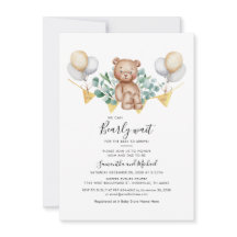 Eucalyptus Greenery Botanical Bear Baby Shower