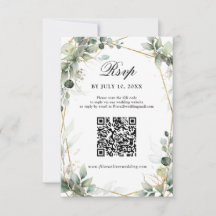 Eucalyptus Greenery Botanical Geometric Bröllop RS