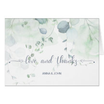 Eucalyptus Greenery Botanique Bröllop Tack