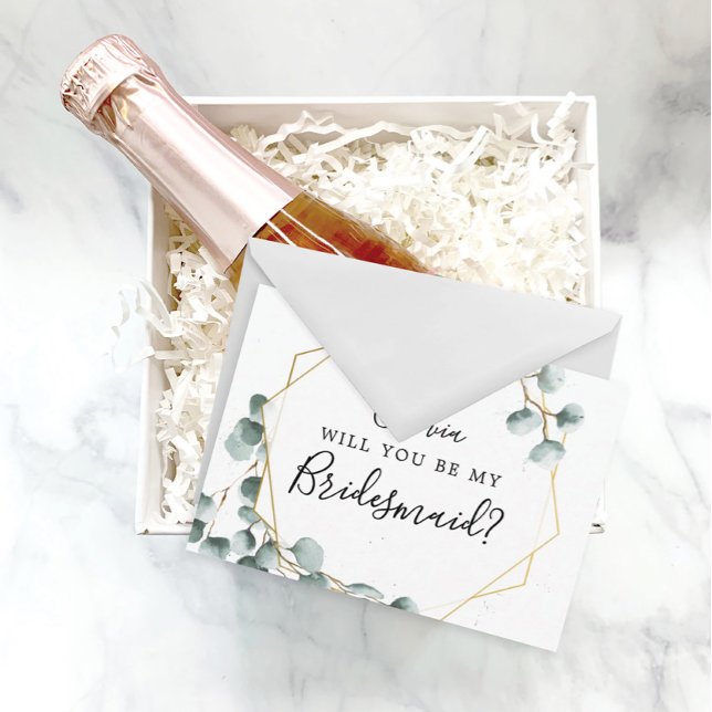 Eucalyptus Greenery Bridesmaid Frieri kort (Skapare uppladdad)