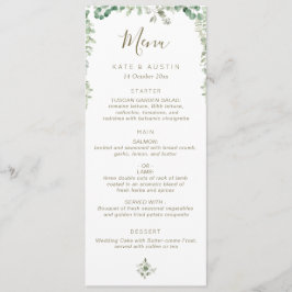 Eucalyptus greenery bröllop meny