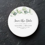 Eucalyptus Greenery Bröllop spara datum Magnet<br><div class="desc">Cute Botanical Eucalyptus Watercolor Bröllop spara datum magnet som gör en perfekt för dina gäster och som kommer att omhuldas i flera år</div>