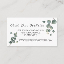 Eucalyptus greenery bröllop webbplats Infoga kort