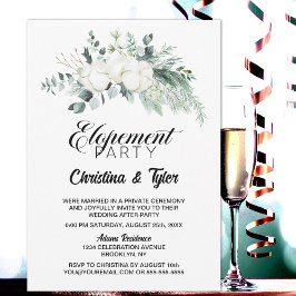 Eucalyptus Greenery Elopement Party Inbjudningar