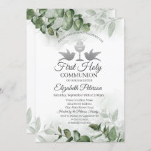 Eucalyptus Greenery First Heliga Communion