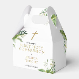 Eucalyptus Greenery First Heliga Communion Presentaskar