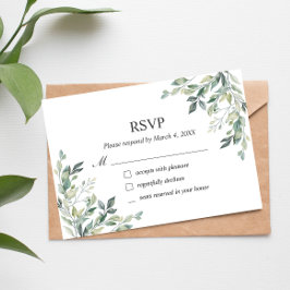 Eucalyptus Greenery Geometric OSA kort
