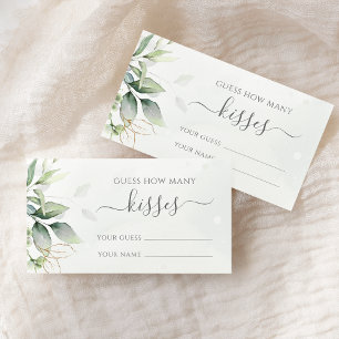 Eucalyptus Greenery gissar hur många Kisses-spel Tilläggskort