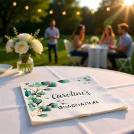 Eucalyptus Greenery Grad Party Pappersservett