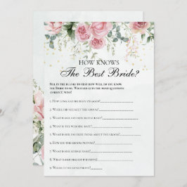 Eucalyptus Greenery Guld Löv Möhippa-spel Inbjudningar