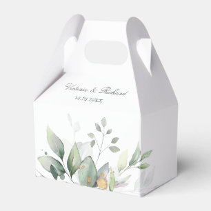 Eucalyptus Greenery Guld Löv Tack Presentaskar