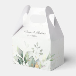 Eucalyptus Greenery Guld Löv Tack Presentaskar