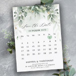 Eucalyptus Greenery Gum Botanical Rustic Calendar Spara Datumet<br><div class="desc">Elegant och modern botanisk kalender för vår/midsommar sparar datumkortet med en bukett av mjuka vattenfärgsgröna löv för lush grönt/botaniska löv/eukalyptus och damm från guld glitter. Hitta fler matchande utformningar och variationer från min "blissweddingpaperie"-butik. Och kontakta mig gärna för ytterligare anpassning eller matchning av objekt.</div>