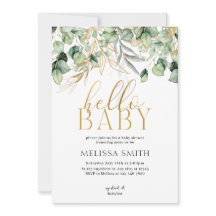 Eucalyptus Greenery Hej Baby Shower