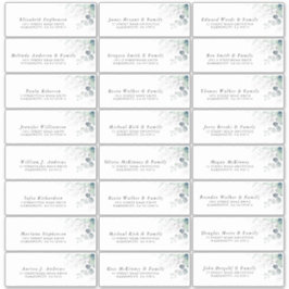 Eucalyptus Greenery Individuella Adressetiketter Klistermärken