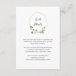 Eucalyptus Greenery | Information om Geometric Brö Tilläggskort