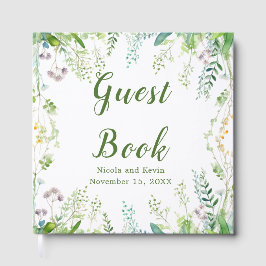 Eucalyptus Greenery Leaves Wedding Guest Book Gästböcker