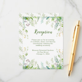 Eucalyptus Greenery Löv bröllopsmottagning Tilläggskort
