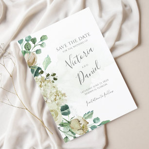 Eucalyptus Greenery Löv Elegant Blommigt Bröllop Spara Datumet