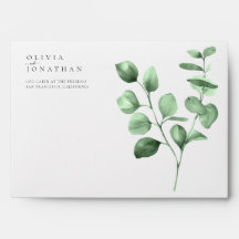 Eucalyptus Greenery Minimalist Bröllop