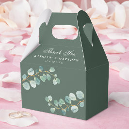 Eucalyptus Greenery Modern Elegant, sommartid Bröl Presentaskar