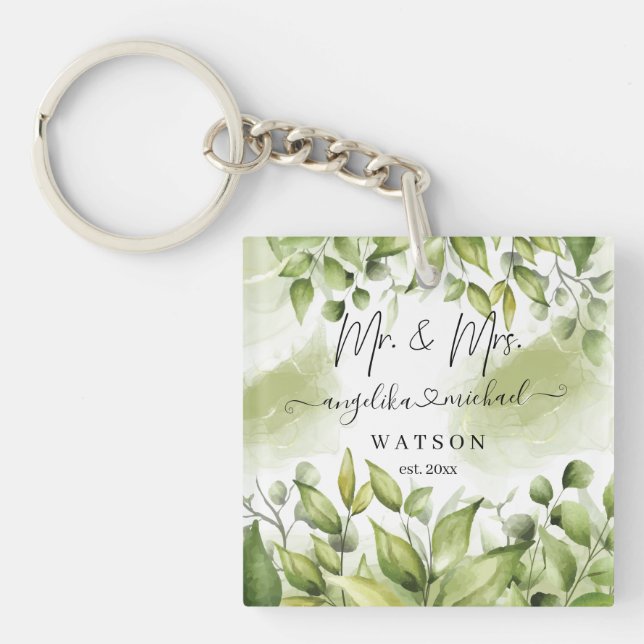 Eucalyptus Greenery  Modern Trendig Script (Framsidan)