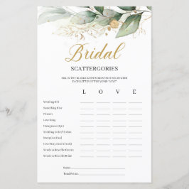 Eucalyptus greenery möhippa Scattergories-spel