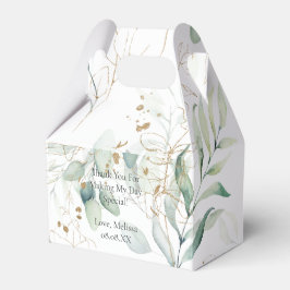 Eucalyptus Greenery Personalize Favor Box Presentaskar