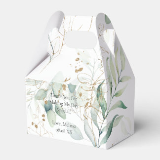 Eucalyptus Greenery Personalize Favor Box Presentaskar