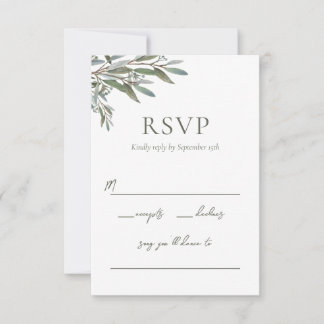 Eucalyptus Greenery Responcard med Sång Choice OSA Kort