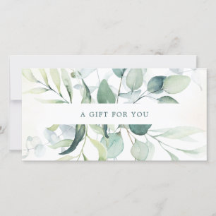 Eucalyptus Greenery Rustic Gift-certifikat