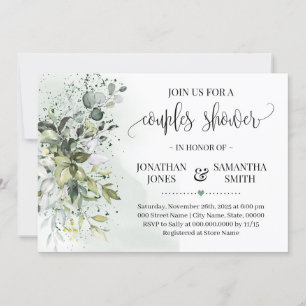 Eucalyptus greenery succuly par dusch inbjudningar