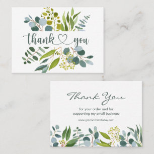 Eucalyptus Greenery Tack Visitkort