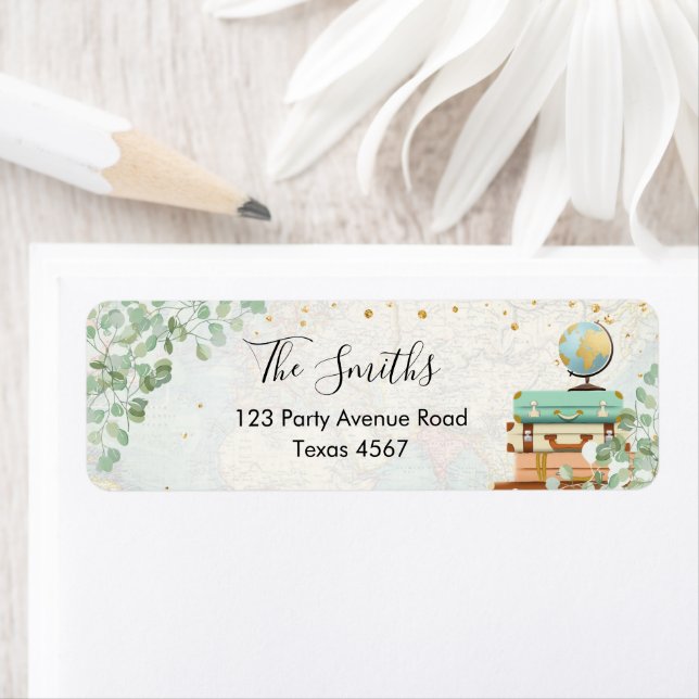 Eucalyptus Greenery Travel Shower Returadress Returadress Etikett (Insitu)