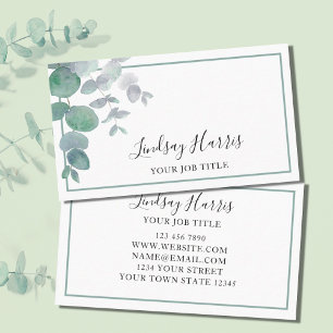 Eucalyptus Greenery Visitkort