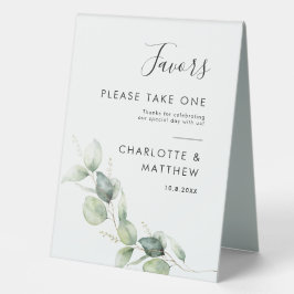 Eucalyptus Greenery Watercolor Bröllop