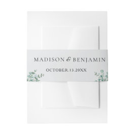 eucalyptus greenery wedding band för inbjudningskort