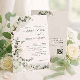 Eucalyptus Greenery Wedding Invitation Inbjudningar