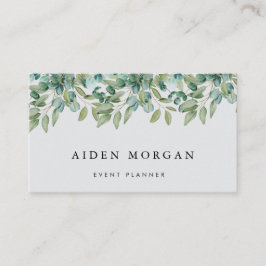 eucalyptus greenery wedding visitkort