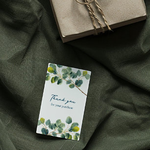 Eucalyptus gren grönt tack för att du har ett visi tilläggskort