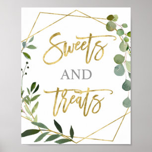Eucalyptus Greygodis och behandlings - tecken Poster