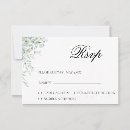 Eucalyptus Grönsak RSVP-kort OSA Kort