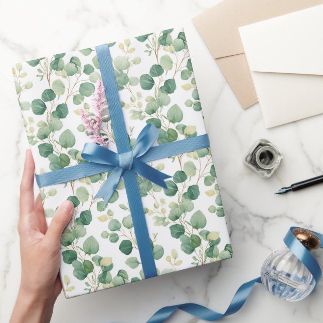 Eucalyptus Grönska Elegant Mönster Presentpapper (Gifting)